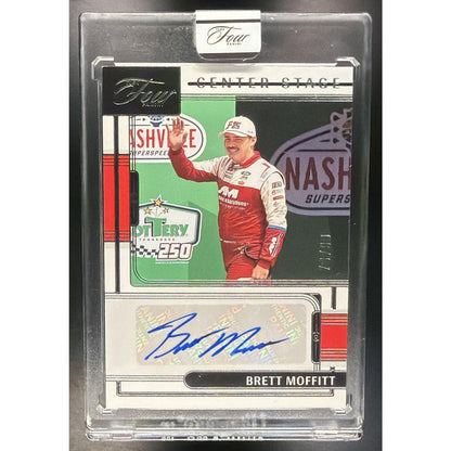 2026 Panini Turn Four Racing Brett Moffitt #11 Center Stage Signatures /99 Auto