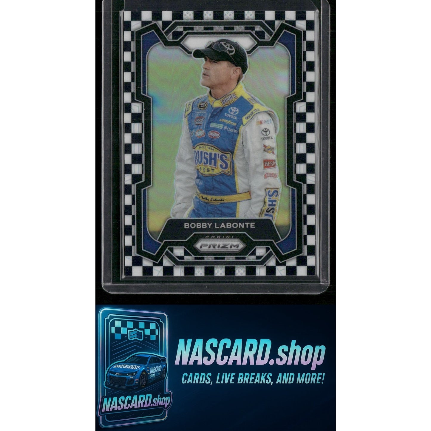 2024 Panini Prizm #15 Bobby Labonte Checkered Flag #/75