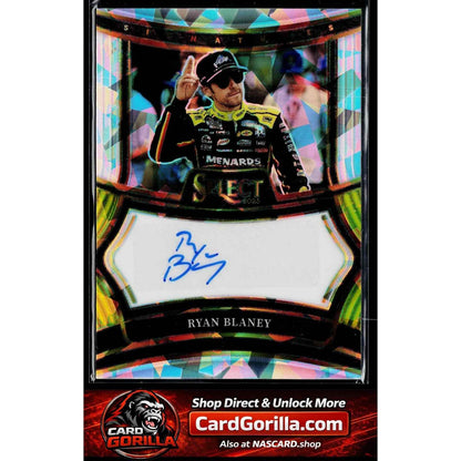 2025 Panini Select #S-RBY Ryan Blaney Signatures Ice Prizms