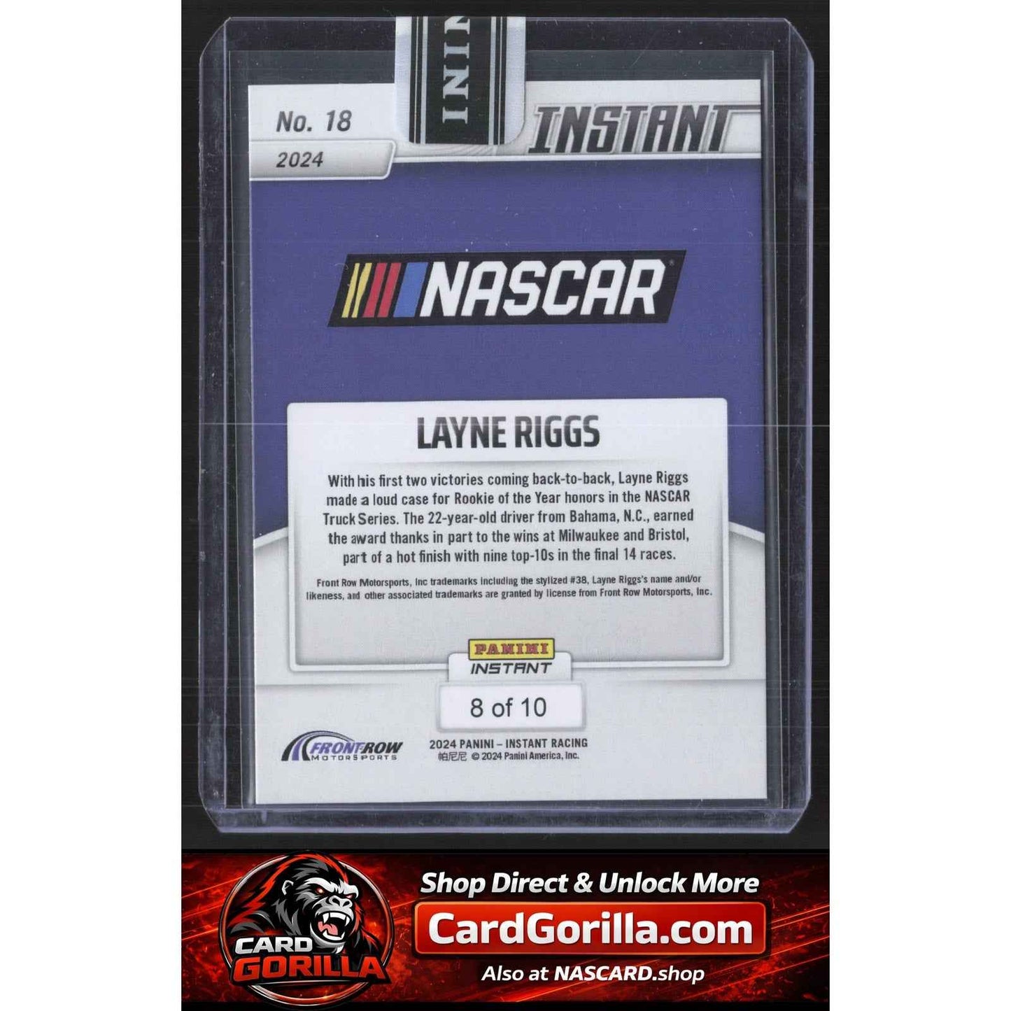 2024 Panini Instant #18 Layne Riggs Jaguar #/10 RC