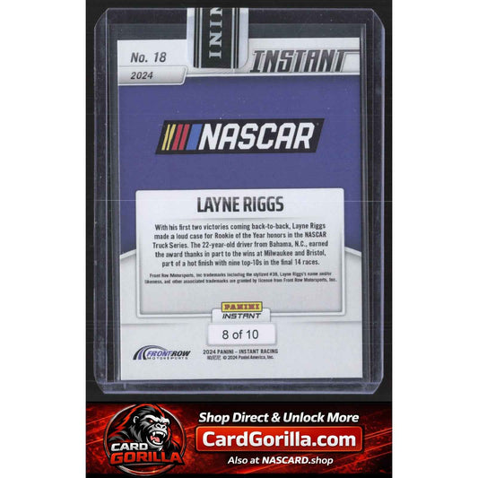 2024 Panini Instant #18 Layne Riggs Jaguar #/10 RC