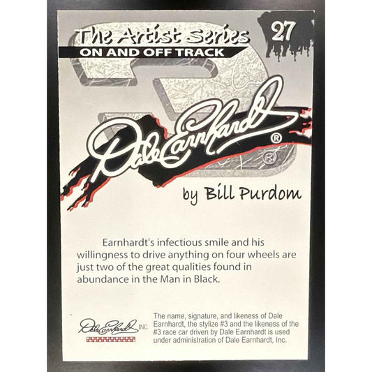 2002 Dale Earnhardt The Artist Series Bull Purdom #27 On and Off Track