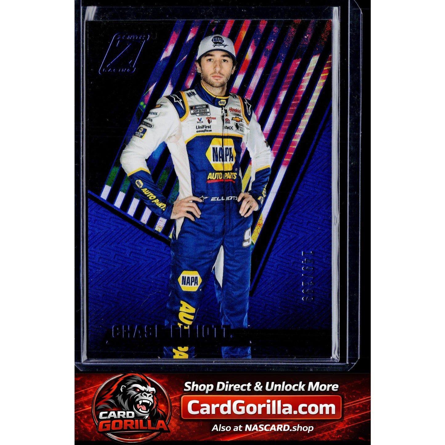 2022 Panini Chronicles #10 Chase Elliott Zenith Blue #/199