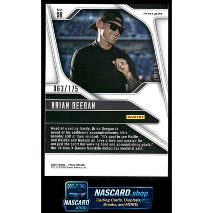 2025 Panini Prizm #98 Brian Deegan Red Power #/175