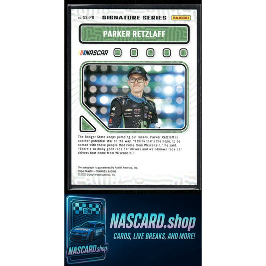2024 Donruss #SS-PR Parker Retzlaff Signature Series