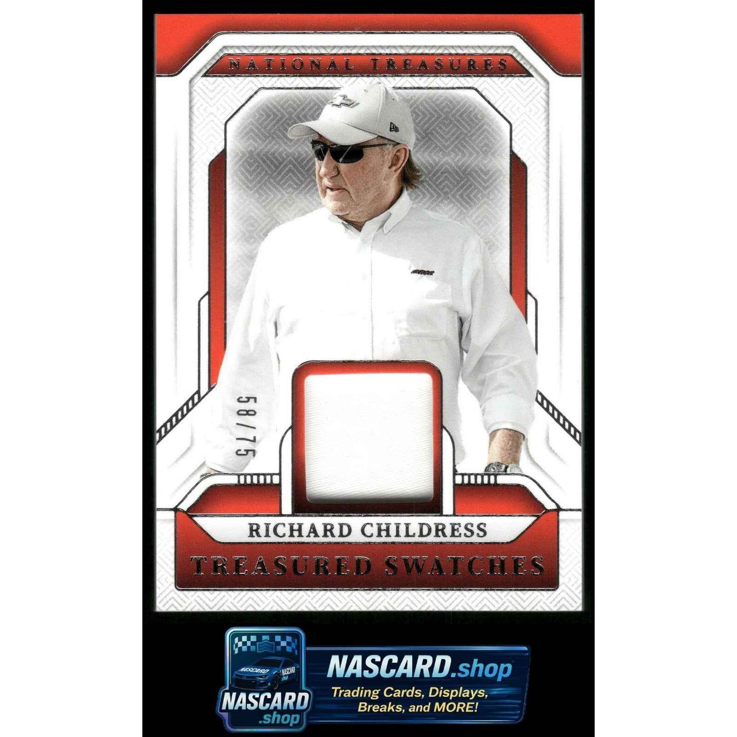 2025 Panini National Treasures #TS-RCD Richard Childress Treasured Swatches #/75
