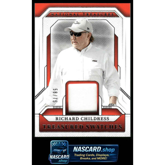 2025 Panini National Treasures #TS-RCD Richard Childress Treasured Swatches #/75
