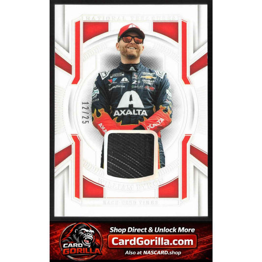 2025 Panini National Treasures William Byron Race Used Tires Holo Silver #/25
