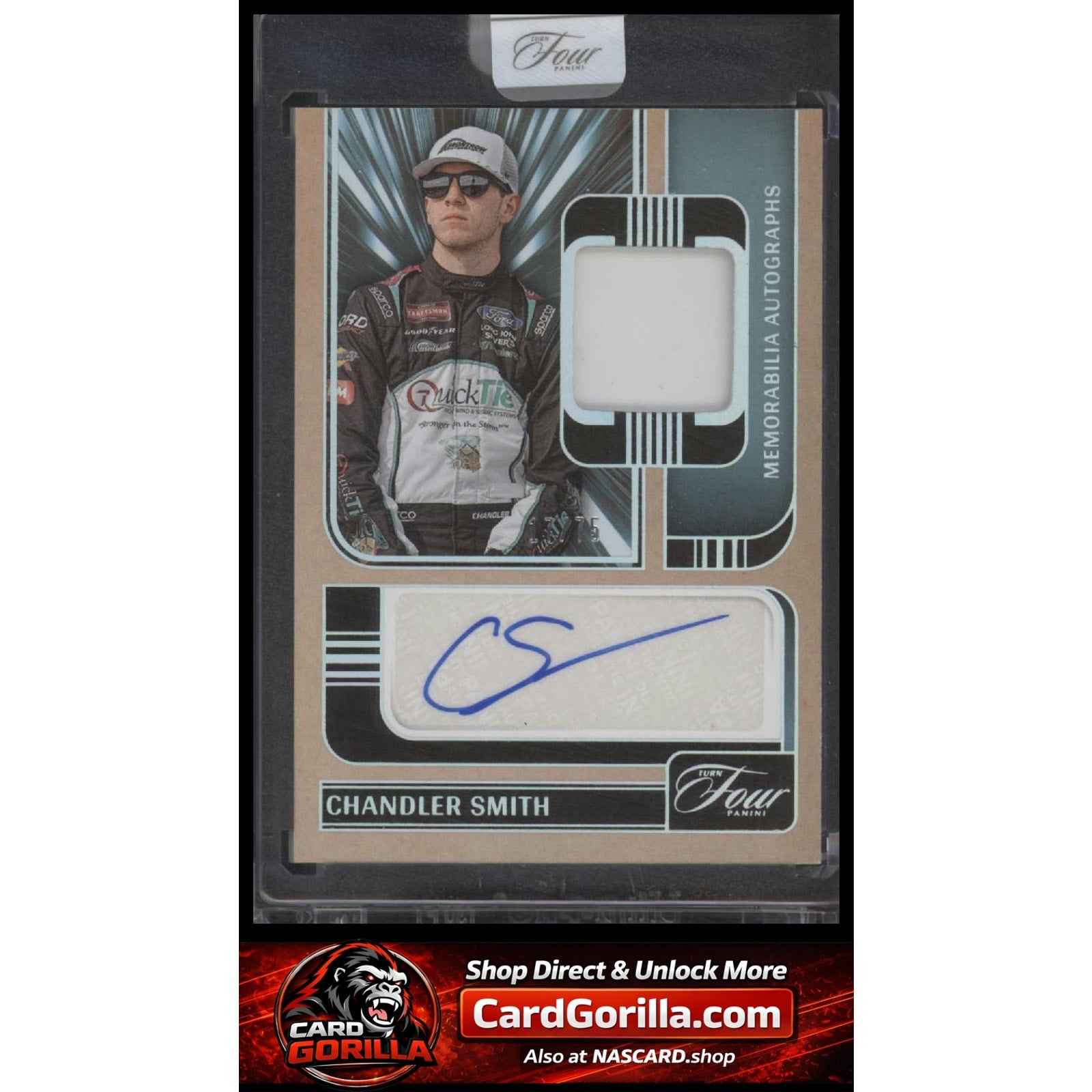2025 Panini Turn Four Chandler Smith Memorabilia Autographs Holo Silver #/75