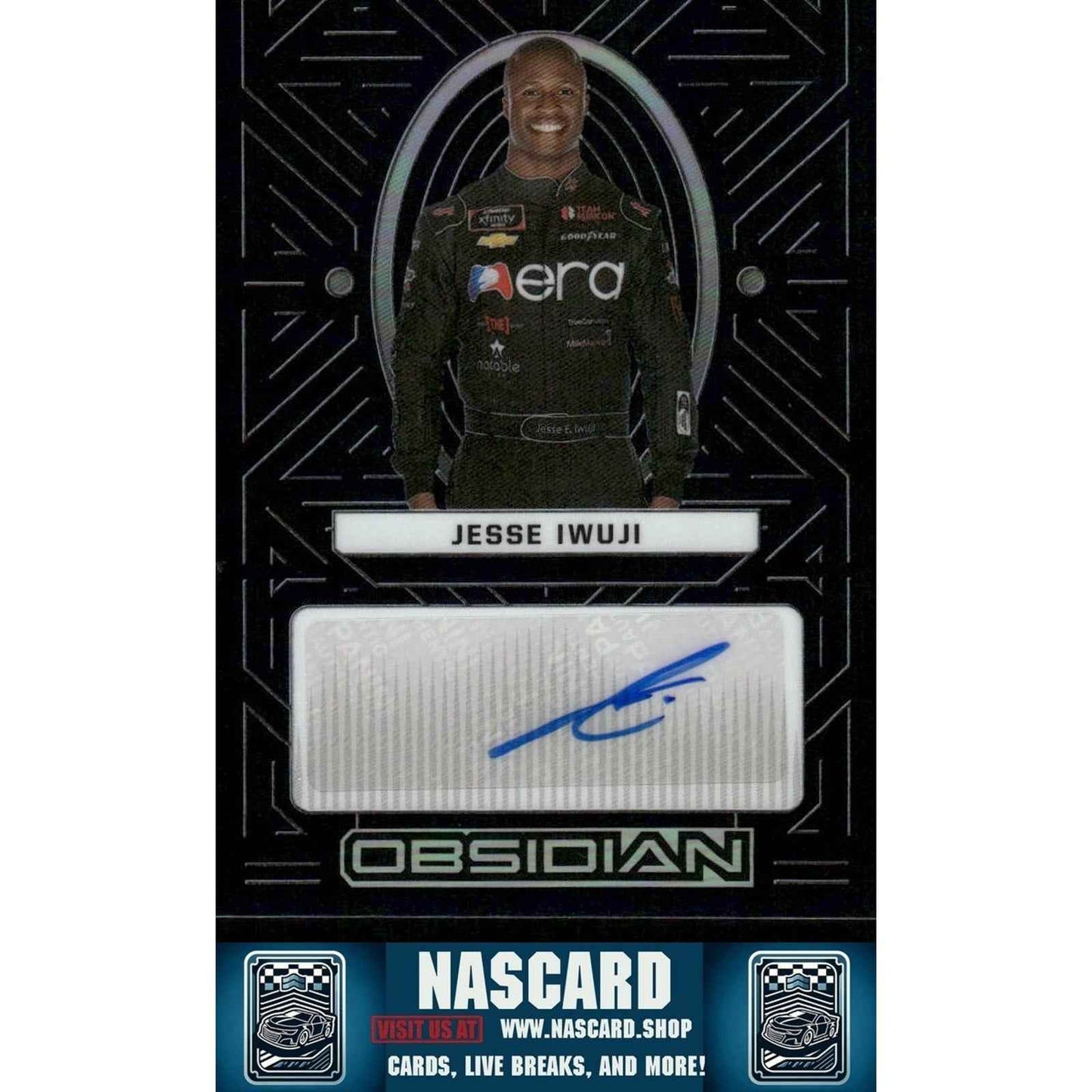 2023 Panini Chronicles - Obsidian Signatures Jesse Iwuji #JI (AU, RC) - Card Gorilla