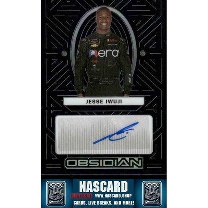 2023 Panini Chronicles - Obsidian Signatures Jesse Iwuji #JI (AU, RC) - Card Gorilla