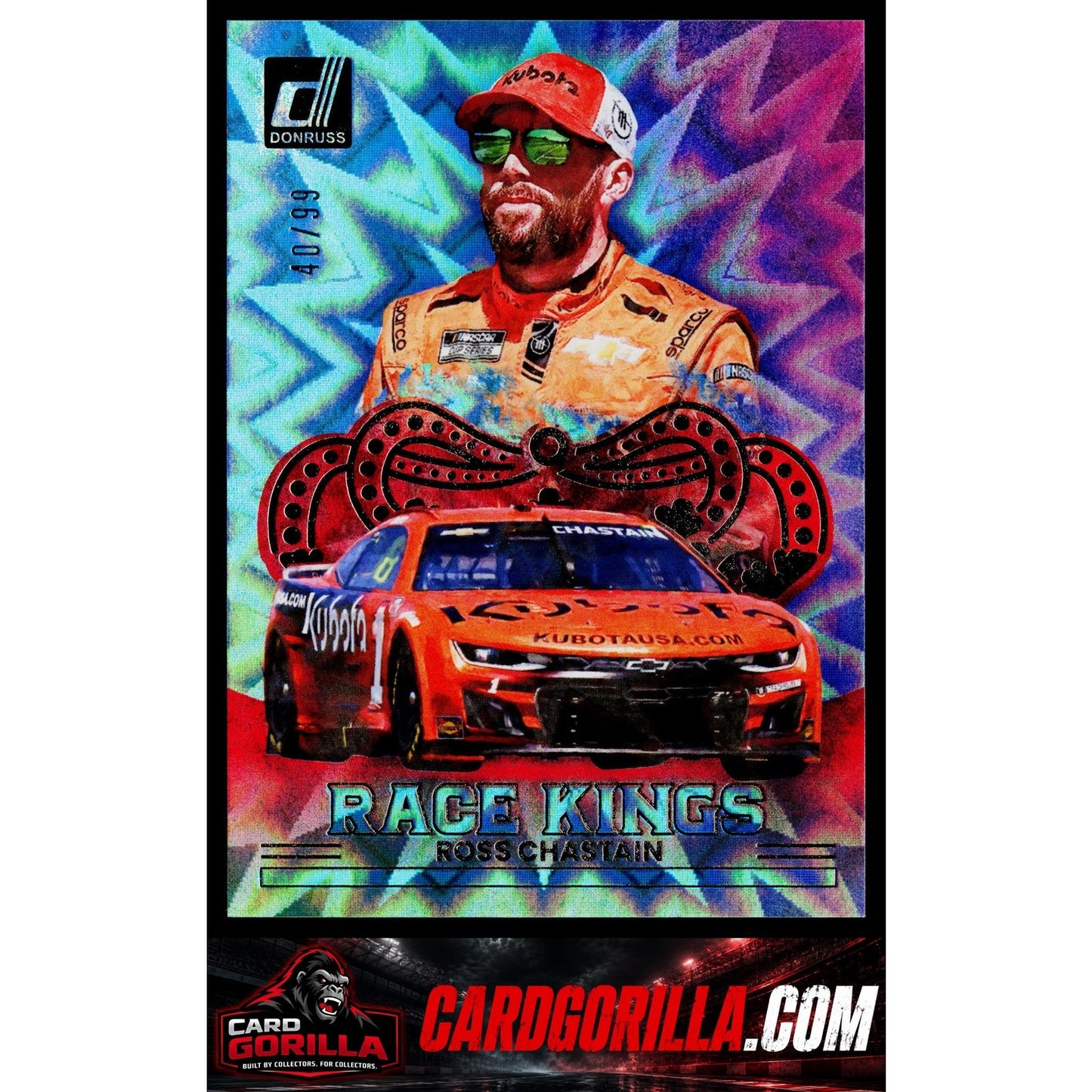 2026 Donruss #13 Ross Chastain Race Kings Red Xplosion #/99