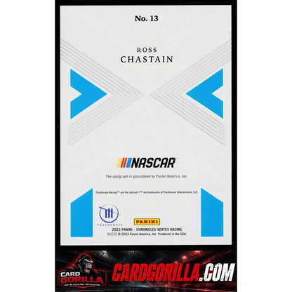 2023 Panini Chronicles #13 Ross Chastain Vertex Autographs Gold #/10