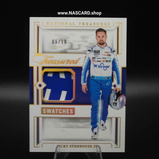 2024 National Treasures Treasured Swatches Holo Gold Ricky Stenhouse Jr. /10 - NASCARD.shop