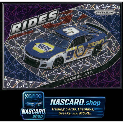 2022 Panini Prizm Rides #61 Chase Elliott Purple Velocity #/199