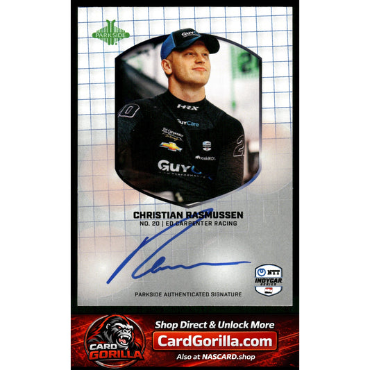 2025 Parkside IndyCar Collection #SSCR Christian Rasmussen Signature Series