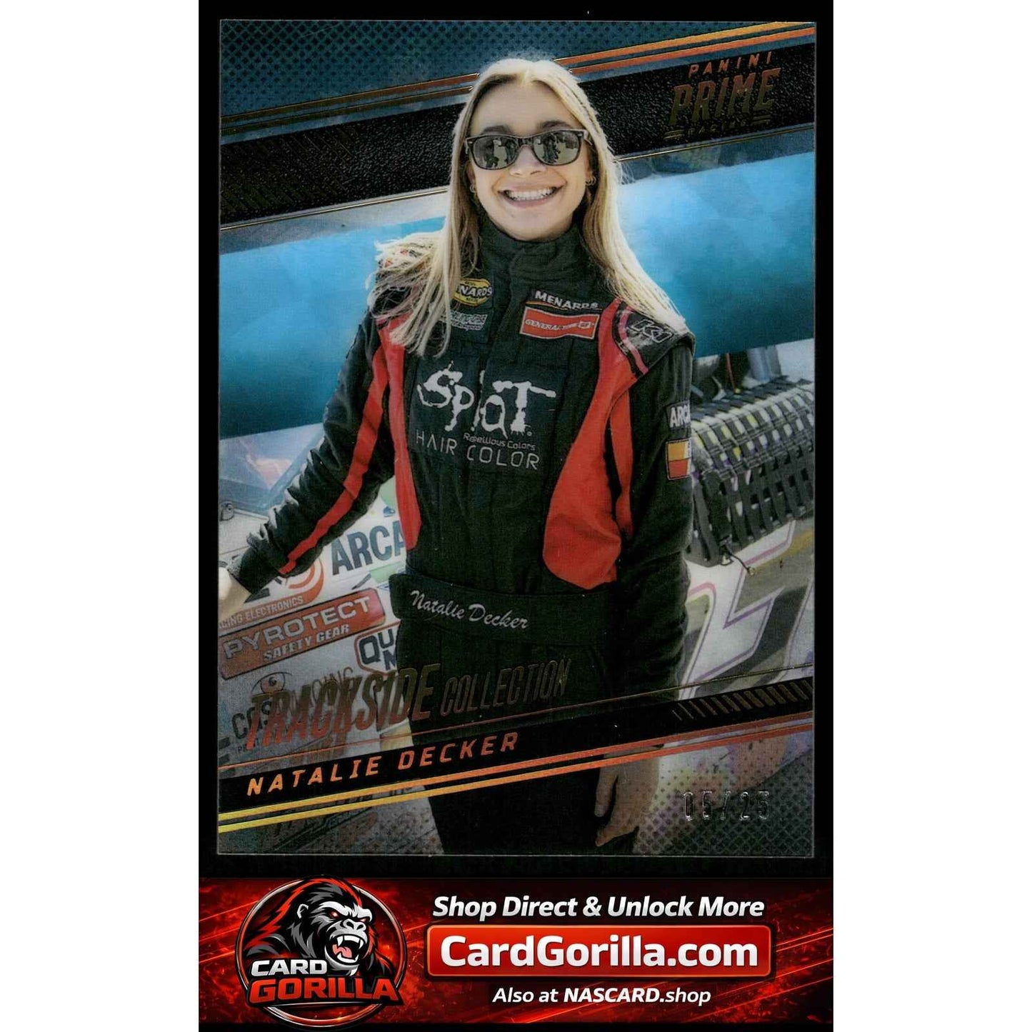 2023 Panini Prime #82 Natalie Decker Holo Gold #/25