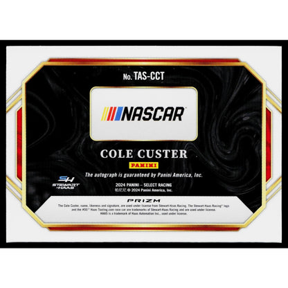 2024 Panini Select #TAS-CCT Cole Custer Trackside Action Signatures