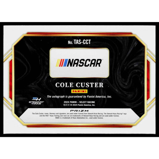 2024 Panini Select #TAS-CCT Cole Custer Trackside Action Signatures