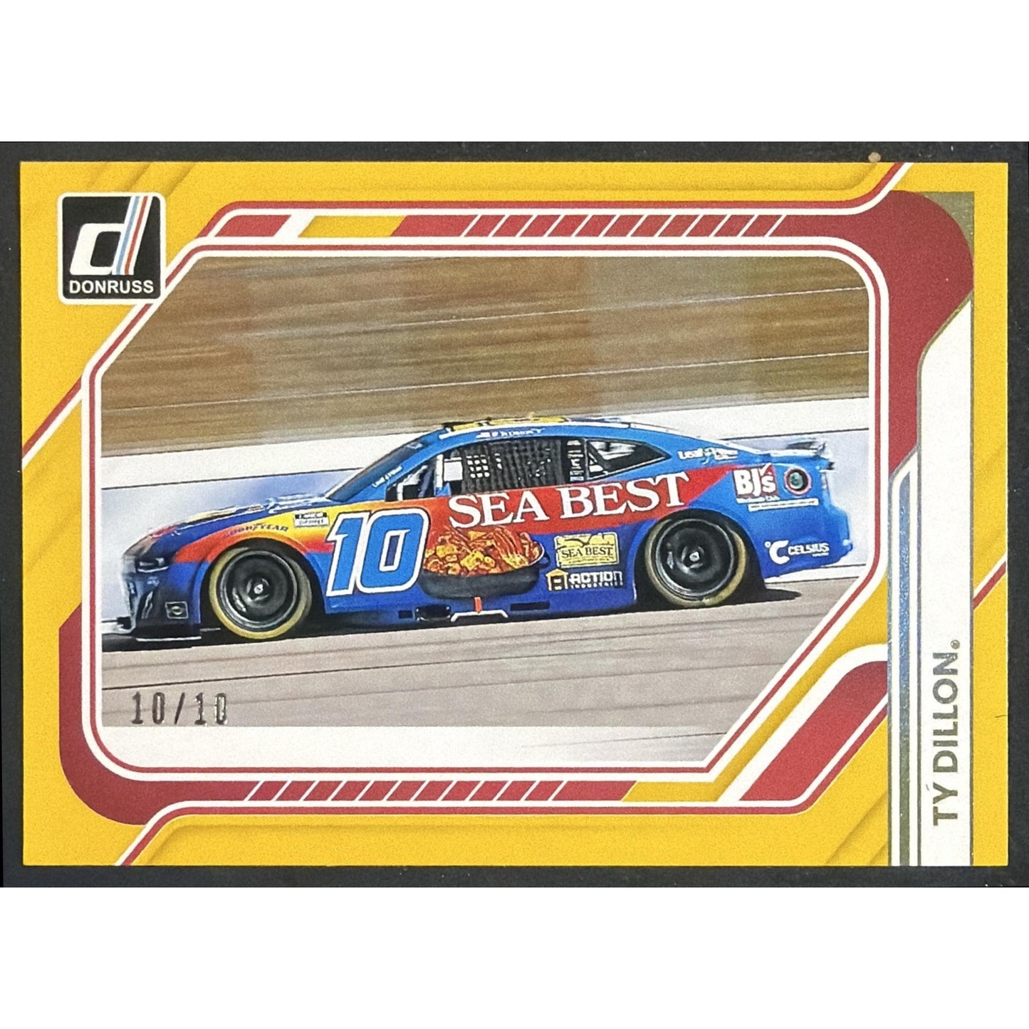 2026 Panini Donruss NASCAR Racing Ty Dillon #193 Rides Gold 10/10