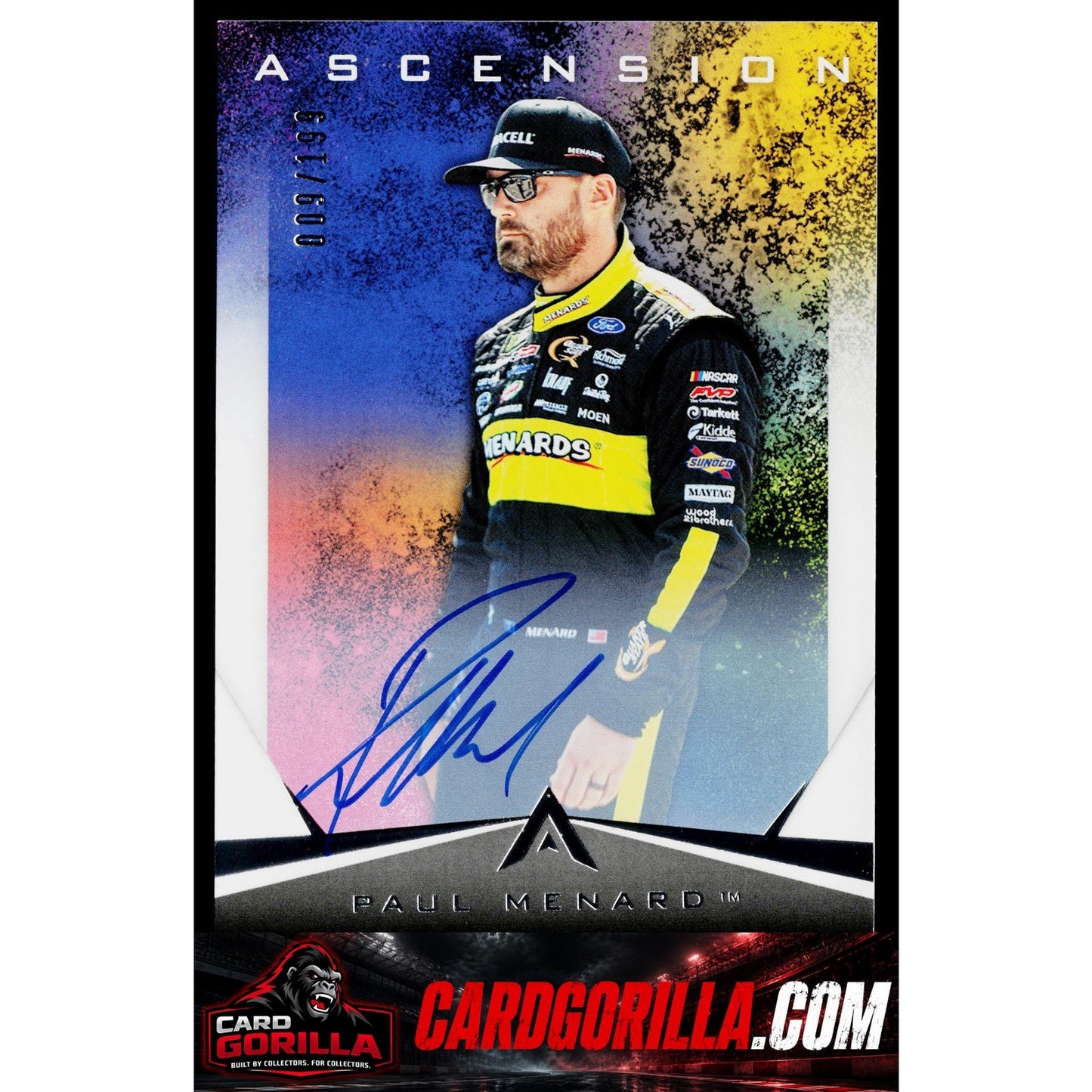 2020 Panini Chronicles #4 Paul Menard Ascension Autographs #/199