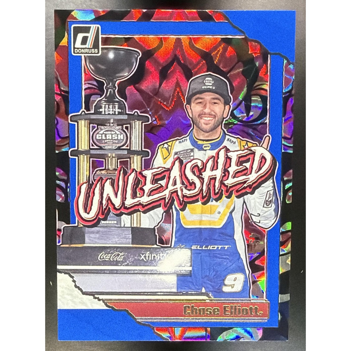 2026 Panini Donruss NASCAR Racing Chase Elliott #14 Unleashed Blue Xplosion /49