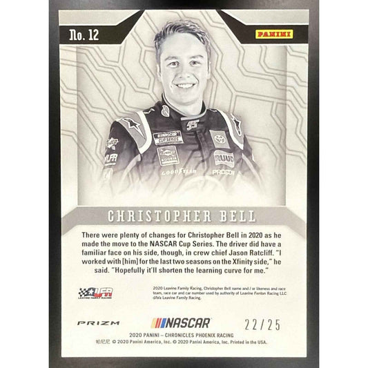 2020 Panini Chronicles Christopher Bell #12 Phoenix Purple 22/25 RC