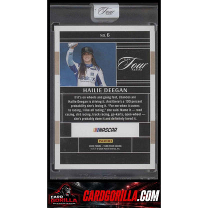 2025 Panini Turn Four #6 Hailie Deegan Red #/25
