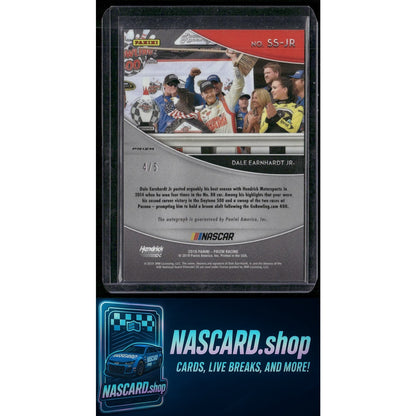 2019 Panini Prizm #SS-JR Dale Earnhardt Jr Scripted Signatures White Prizm #/5 - Card Gorilla