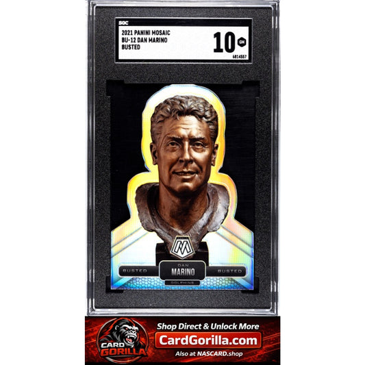 2021 Panini Mosaic #BU-12 Dan Marino Busted SGC 10