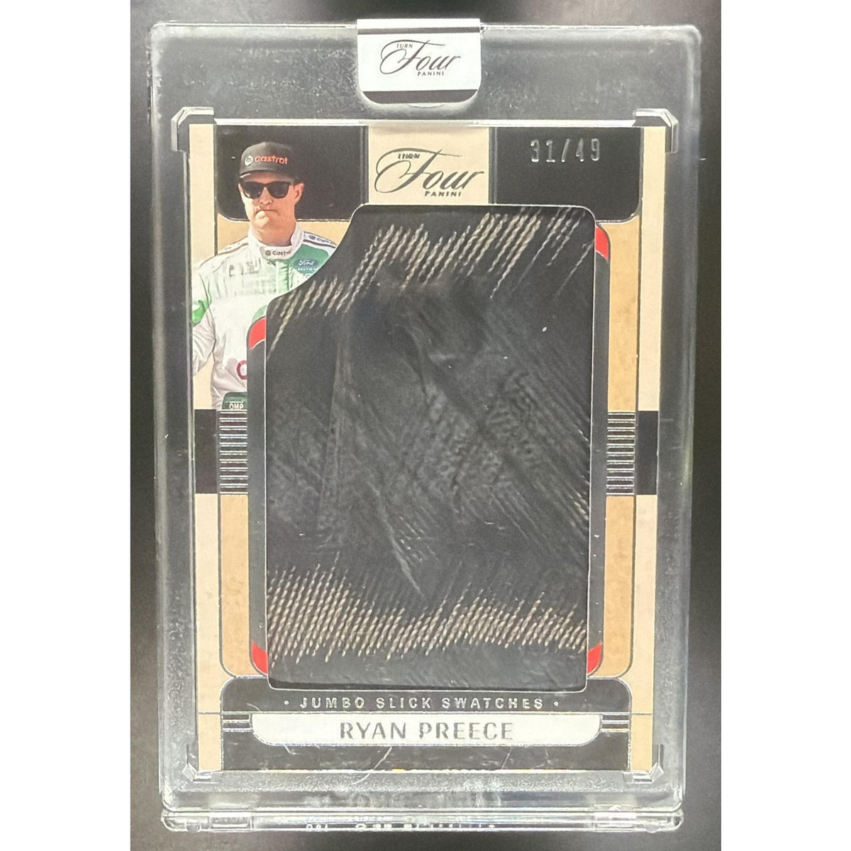 2026 Panini Turn Four Racing Ryan Preece #JS-RPR Jumbo Slick Swatches 31/49 MEM