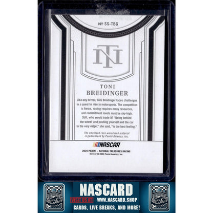 2024 Panini National Treasures #SS-TBG Toni Breidinger Silhouettes - NASCARD.shop