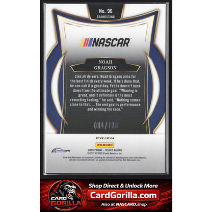 2025 Panini Select #96 Noah Gragson Purple Prizms #/199