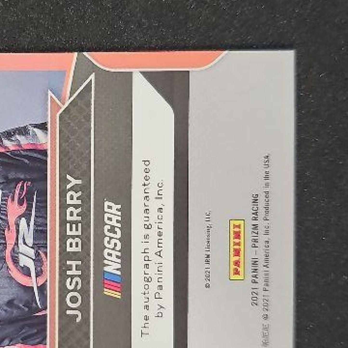 2021 Panini Prizm Josh Berry #S-JB Signing Sessions Gold Vinyl 1/1 RC