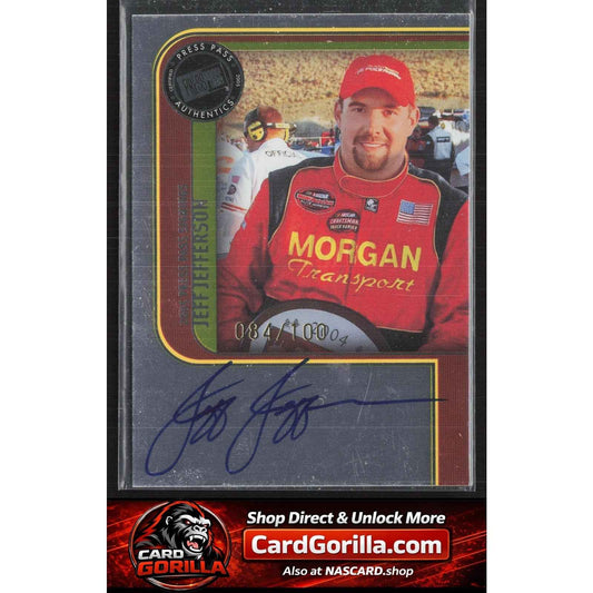2005 Press Pass #NNO Jeff Jefferson Signings Platinum #/100
