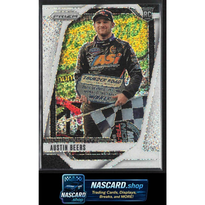 2025 Panini Prizm #83 Austin Beers White Sparkle RC