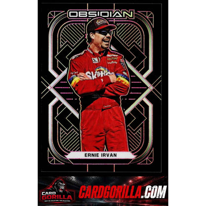 2022 Panini Chronicles #2 Ernie Irvan Obsidian Electric Etch Pink #/25