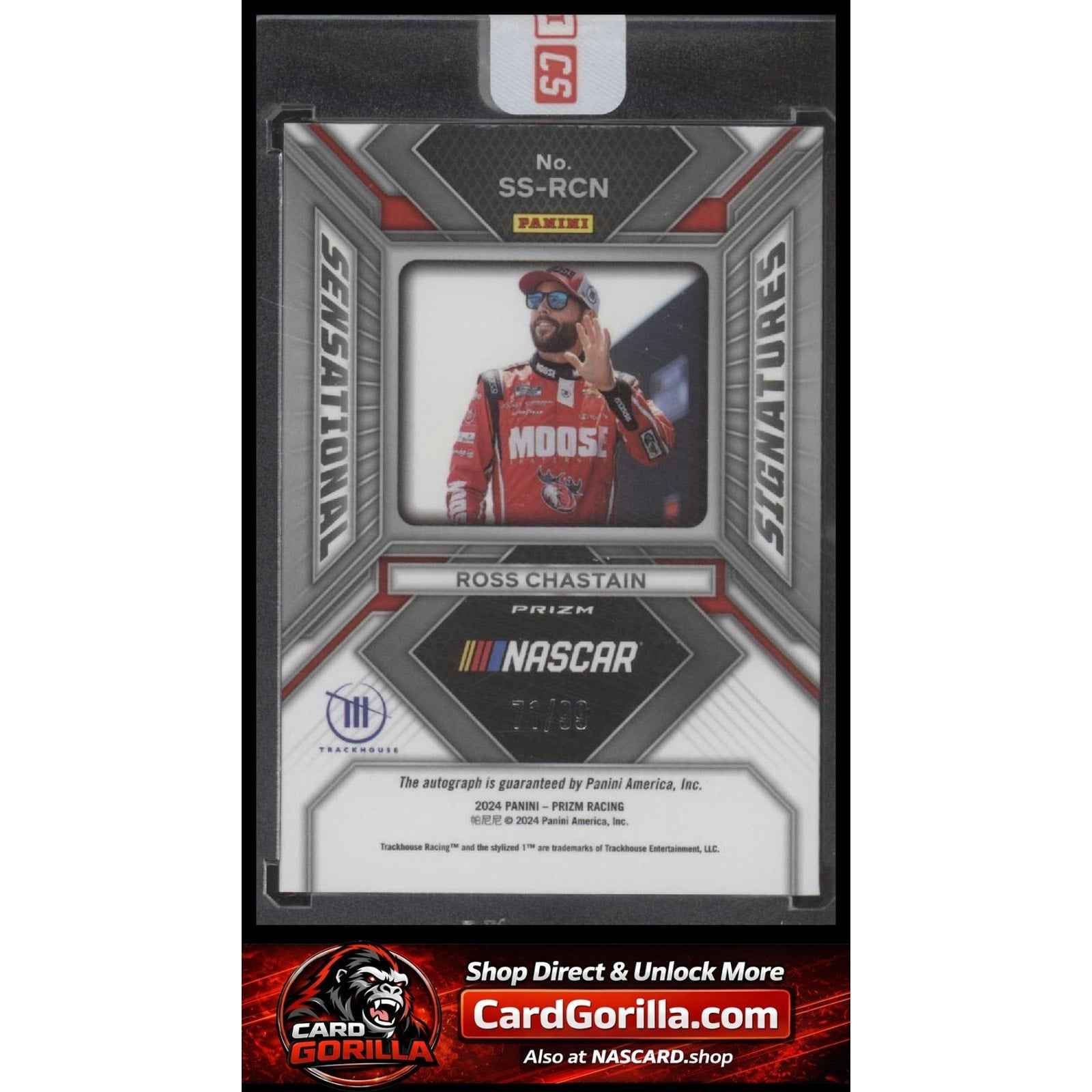 2024 Panini Prizm #SS-RCN Ross Chastain Sensational Signatures Red #/99