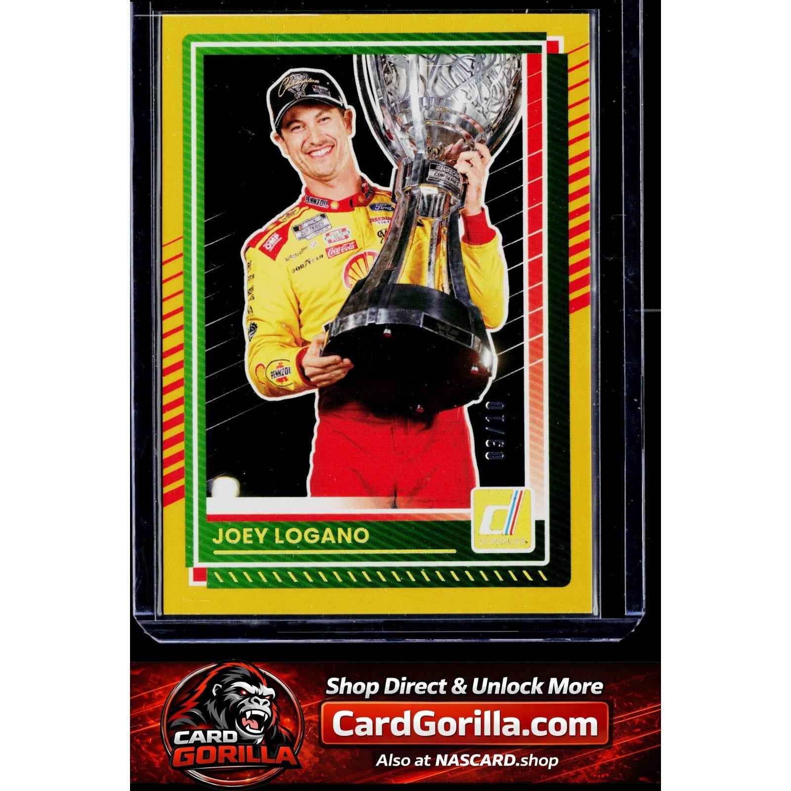 2025 Donruss #10 Joey Logano Gold #/10