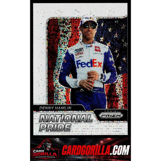 2022 Panini Prizm #NP-DH Denny Hamlin National Pride White Sparkle Prizm