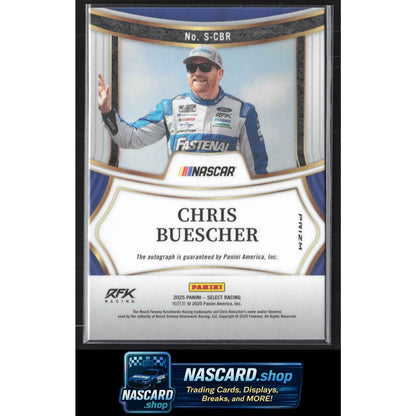 2025 Panini Select #S-CBR Chris Buescher Signatures