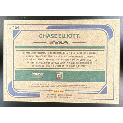 2026 Panini Donruss NASCAR Racing Chase Elliott #154 Rides Artist Proof 14/25
