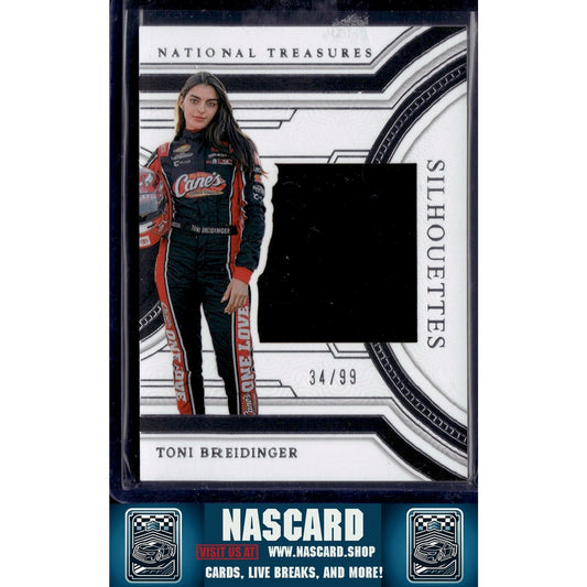 2024 Panini National Treasures #SS-TBG Toni Breidinger Silhouettes - NASCARD.shop