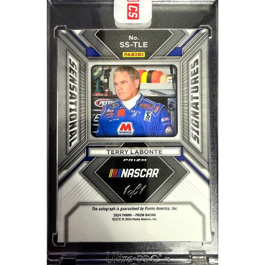 2024 Panini Prizm Terry Labonte Sensational Signatures White Sparkle #1/1