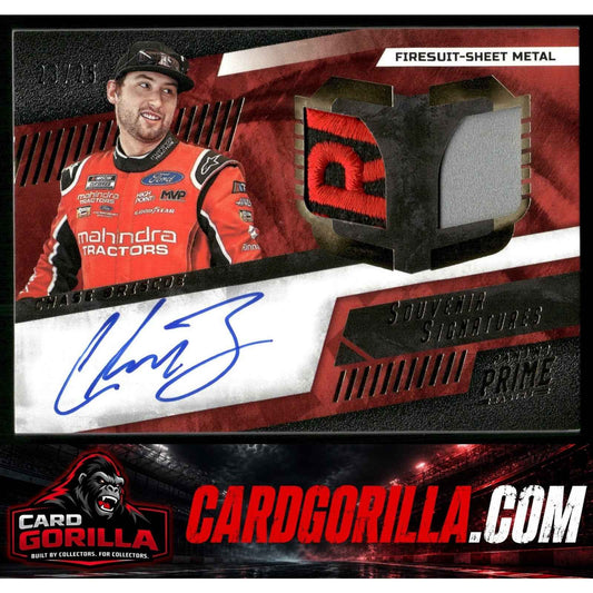 2023 Prime Chase Briscoe Dual Souvenir Signatures Firesuit-Sheet Metal #/25
