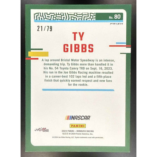 2024 Panini Donruss Ty Gibbs Optic Pink Velocity /79 Critically Acclaimed Car