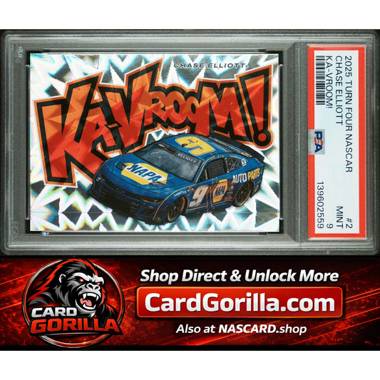 2025 Panini Turn Four Nascar Ka-Vroom #2 Chase Elliott PSA 9