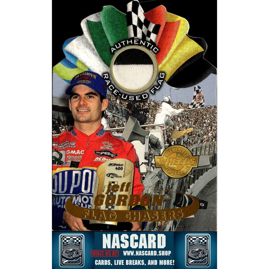 1999 Wheels High Gear #FC 1 Jeff Gordon Flag Chasers Checkered - NASCARD.shop