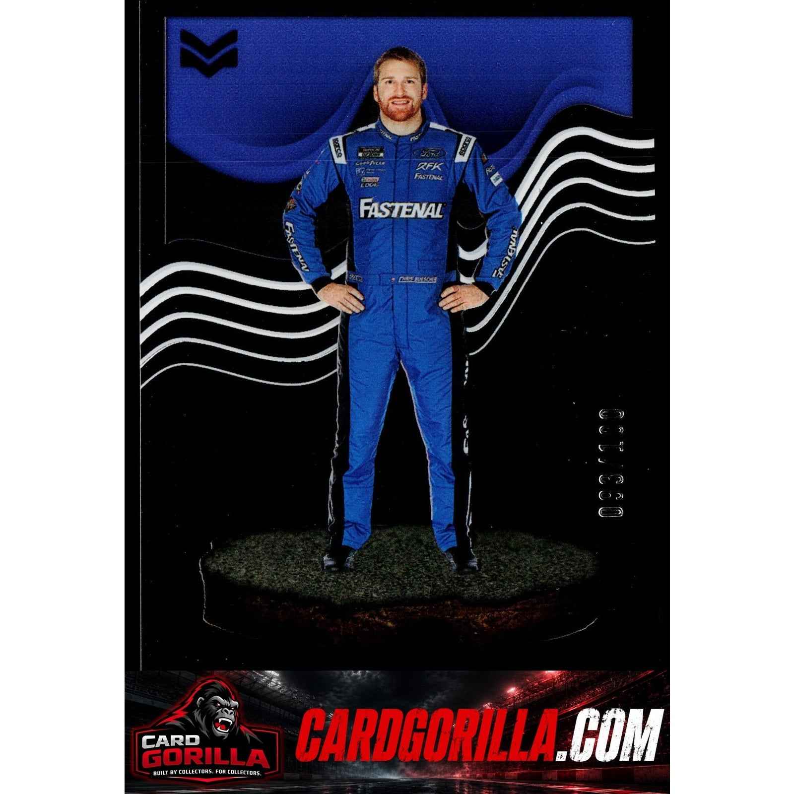 2023 Panini Chronicles #32 Chris Buescher Magnitude Red #/100