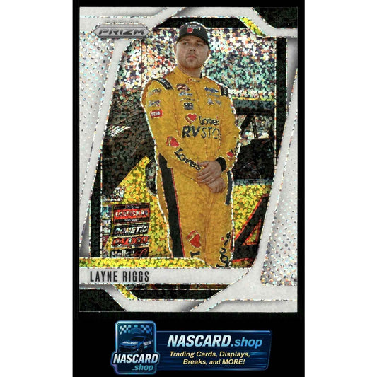2025 Panini Prizm #44 Layne Riggs White Sparkle